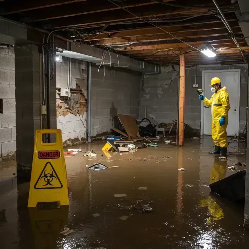 Flooded Basement Electrical Hazard in Coulee Dam, WA Property